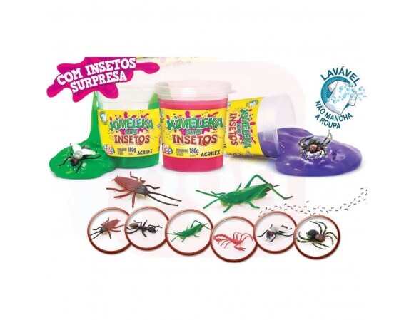 Slime Kimeleka 180g Insetos - Acrilex