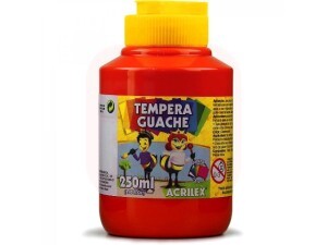 Tinta Guache 250ml Vermelho Fogo - Acrilex