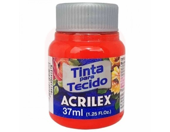 Tinta de Tecido 37ml Vermelho Vivo 541 - Acrilex