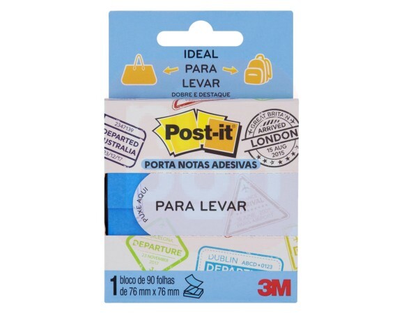 Post-it Para Levar Azul 76x76 90fls
