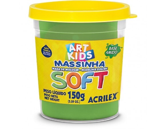 Massa de Modelar 150g Soft Verde - Acrilex