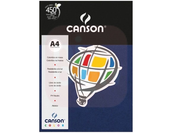 Papel Canson A4 180g Azul Marinho