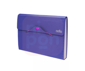 Pasta Sanfonada mini com 12 divisórias FullColor Dello Roxo