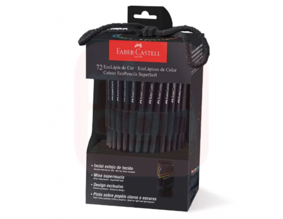 Estojo De Tecido Supersoft C/72 Cores SOFT FABER-CASTELL