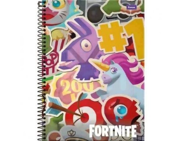 Caderno 1 Matérias Fortnite - Foroni